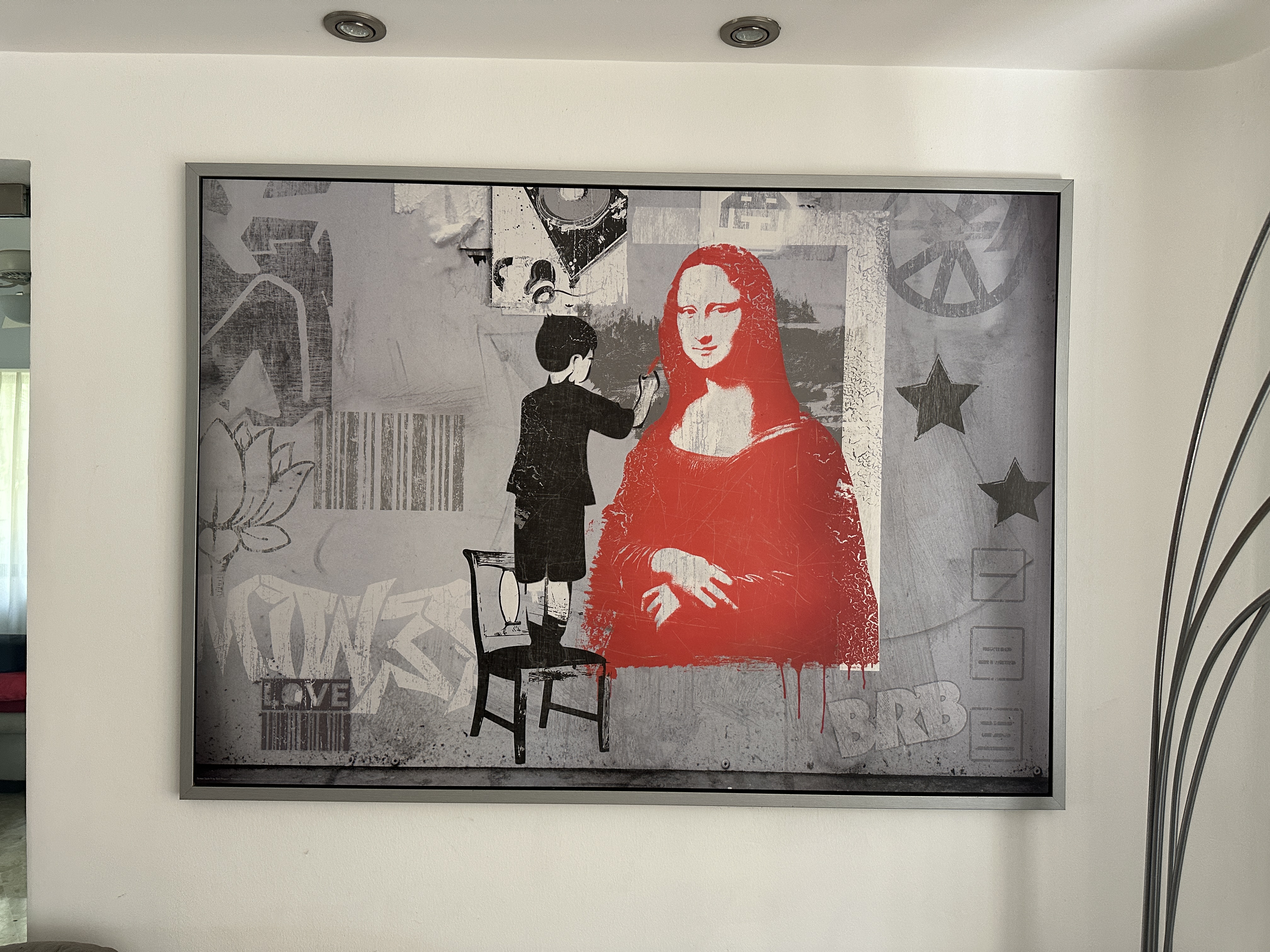decoración y accesorios - Cuadro Estilo Urbano Pop Art – Mona Lisa Moderna 