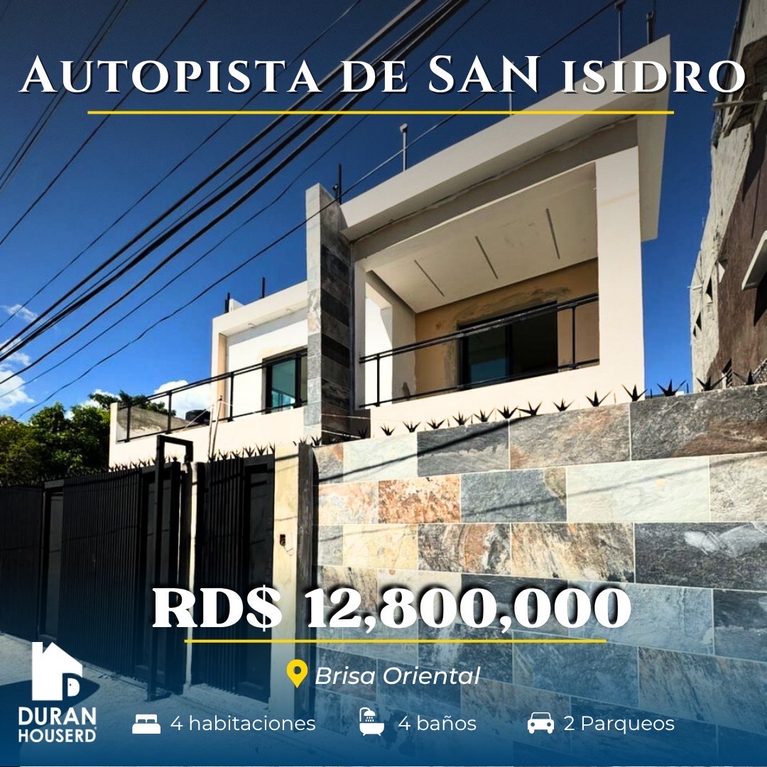 casas - venta de casa con 4 habitaciones en la autopista de san isidro brisa oriental  0