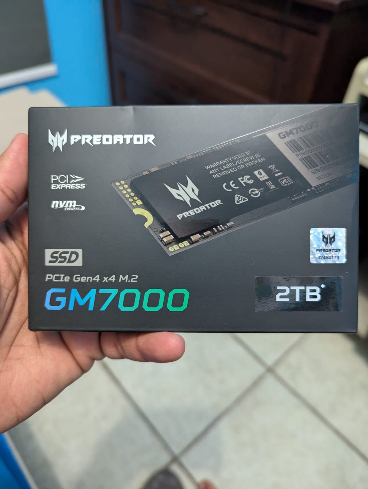 computadoras y laptops - Acer Predator GM7000 SSD 2TB M.2 SSD 2280 NVM 0