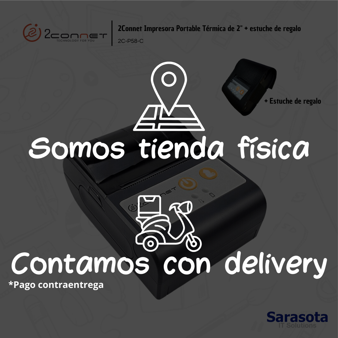 accesorios para electronica - 2Connet Impresora Portable Térmica de 2" + estuche 2