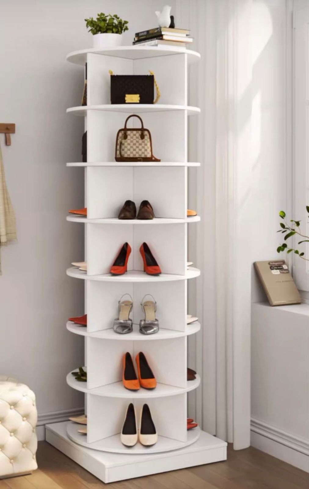 decoración y accesorios - Estante multifuncional o zapatera giratoria la más vendida. 0