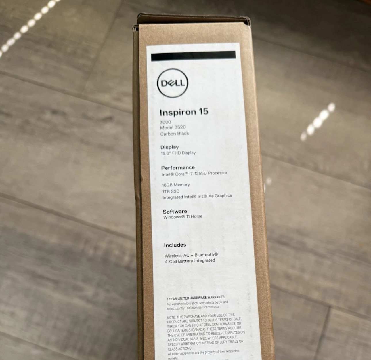 computadoras y laptops - Dell Inspiron 15 3520 15.6" FHD Intel Core i7-1255U 16GB 1TB Carbon Black 8