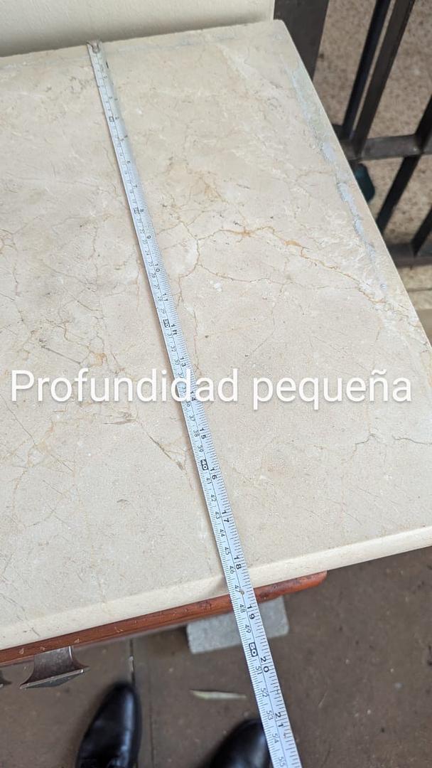 muebles y colchones - Mueble baño en caoba con tope en marmol. Lavamanos y espejo incluido. 5
