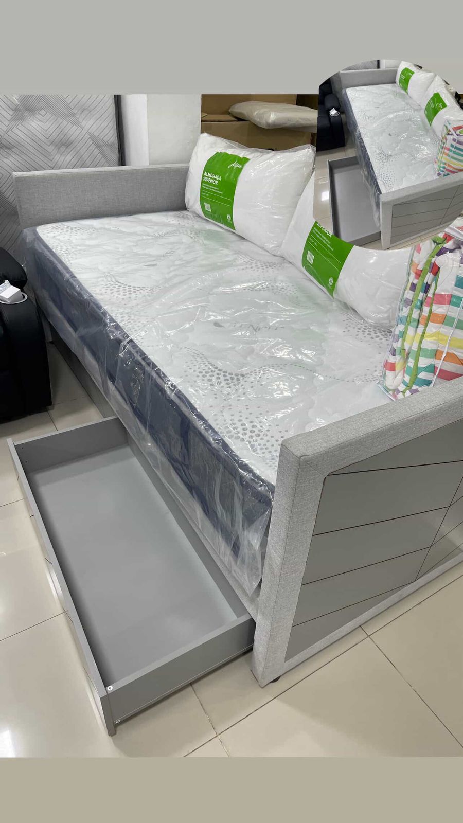 muebles y colchones - DIVAN PRRA COLCHON TWIN  1