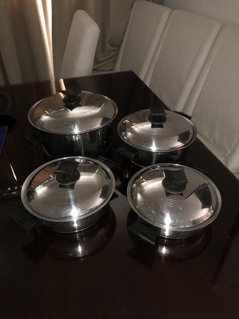 cocina - Juego de 4 ollas marca Rena Ware quirúrgica  2