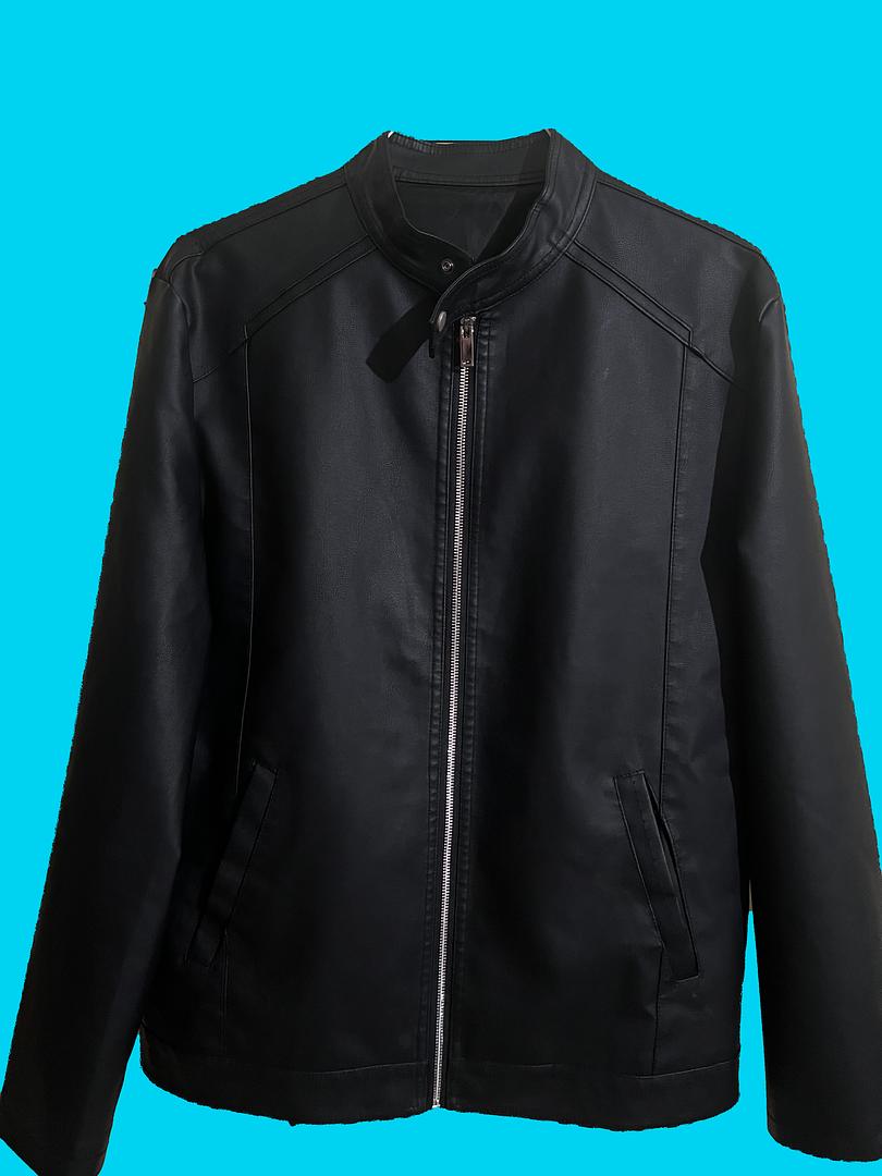 ropa para hombre - Chaqueta de motocicleta vintage casual para hombre 3