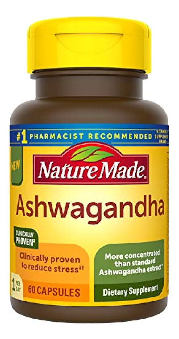 Salud y Equipamiento Médico - Nature Made Ashwagandha Capsulas 125 Mg, 60 capsulas