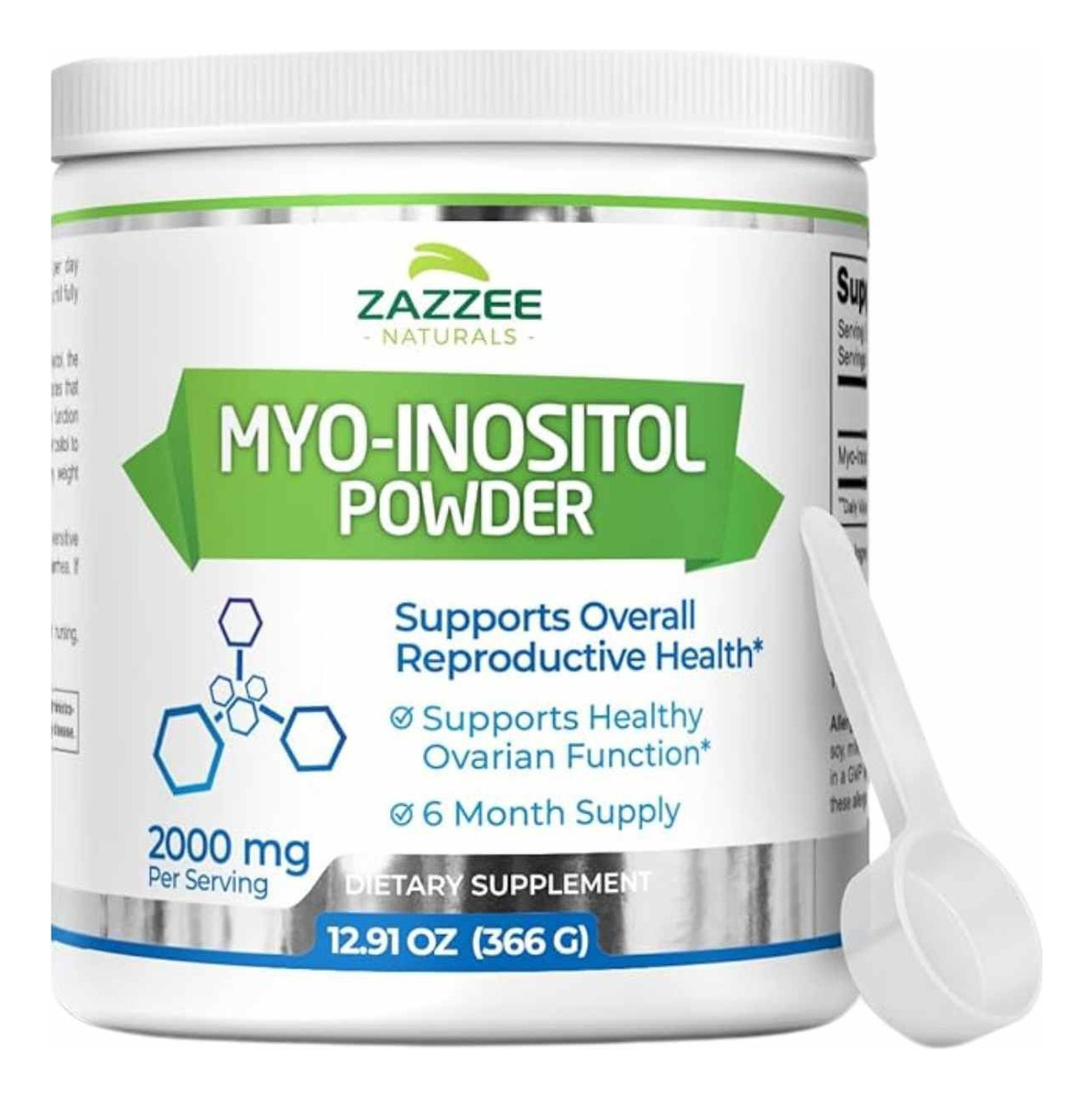 Salud y Equipamiento Médico - Inositol 366 G - Zazzee 0