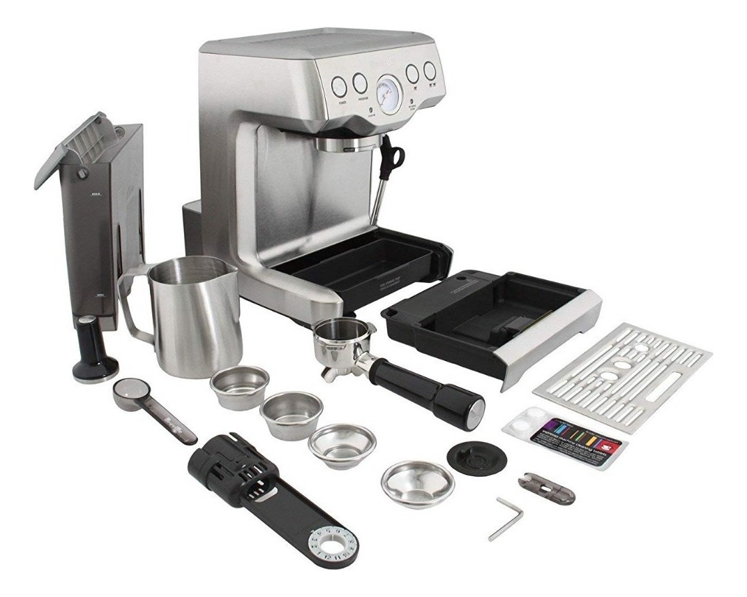 Salud y Equipamiento Médico - Cafetera Breville  Espresso Bes840xl Espumador Leche 1650 W 2