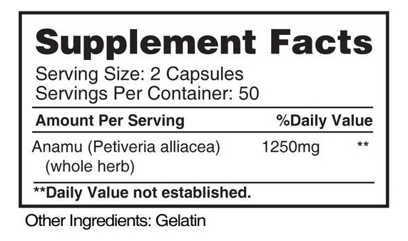 Salud y Equipamiento Médico - Anamu Earths Creation 1250 Mg - Un - Unidad A $2109 3