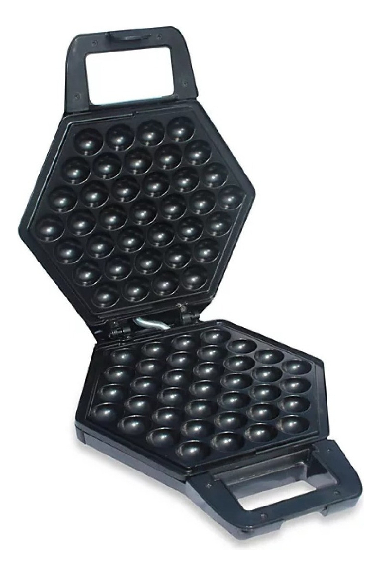 Salud y Equipamiento Médico - Wafflera Cucina Pro Waffles En Forma De Burbujas Negra 2