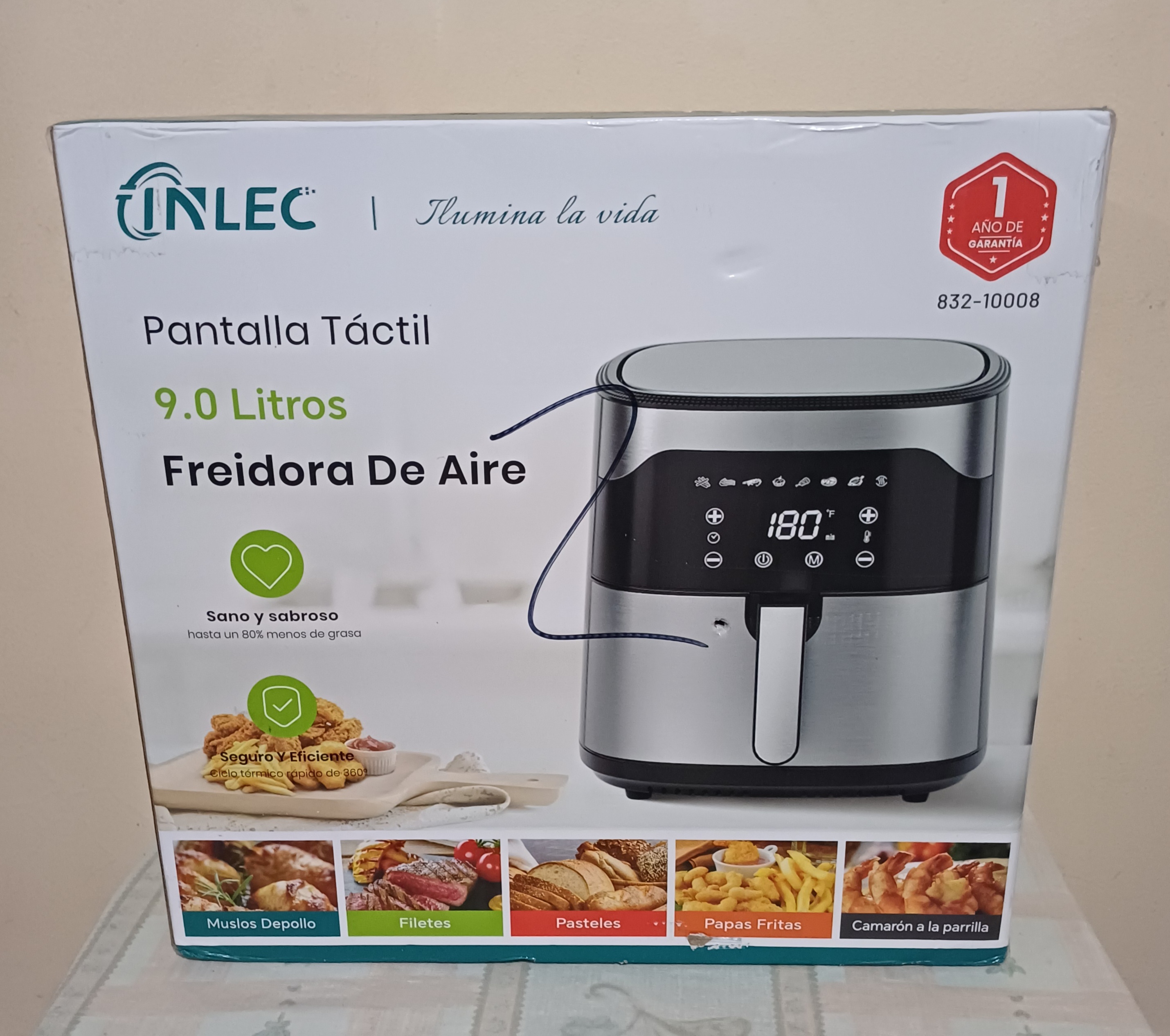 electrodomesticos - freidora de aire digital de 9 litros 0