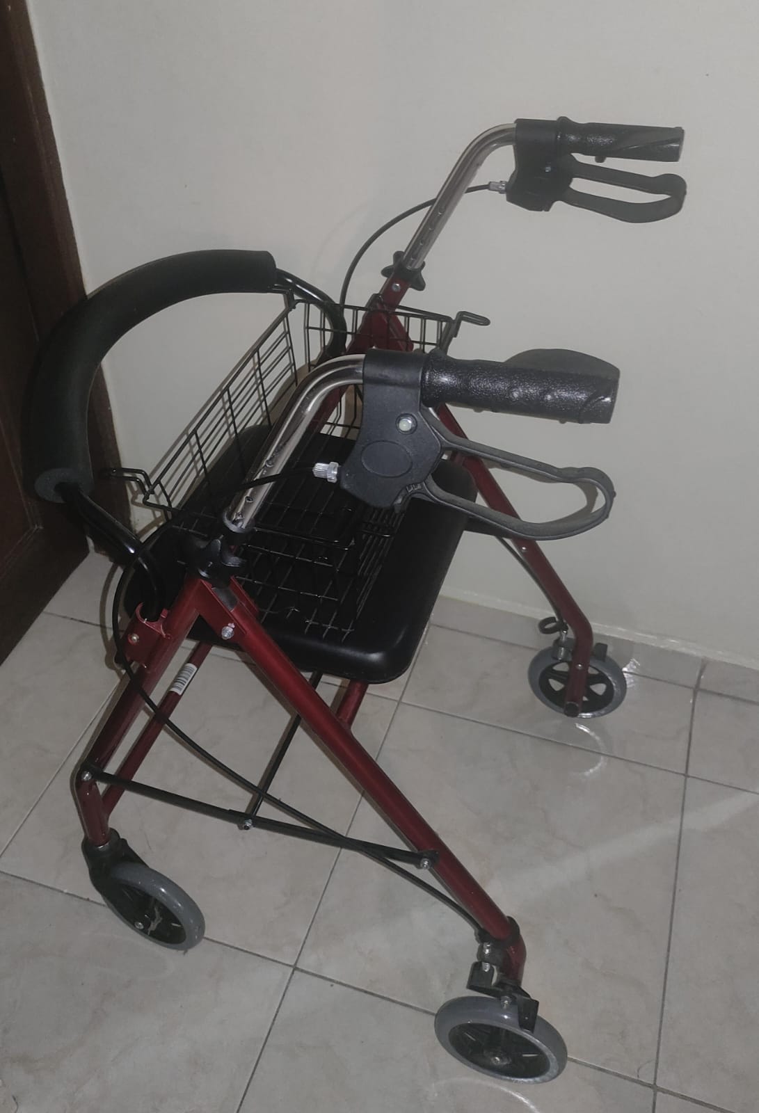 salud y belleza - Andador Plegable con asiento para adultos