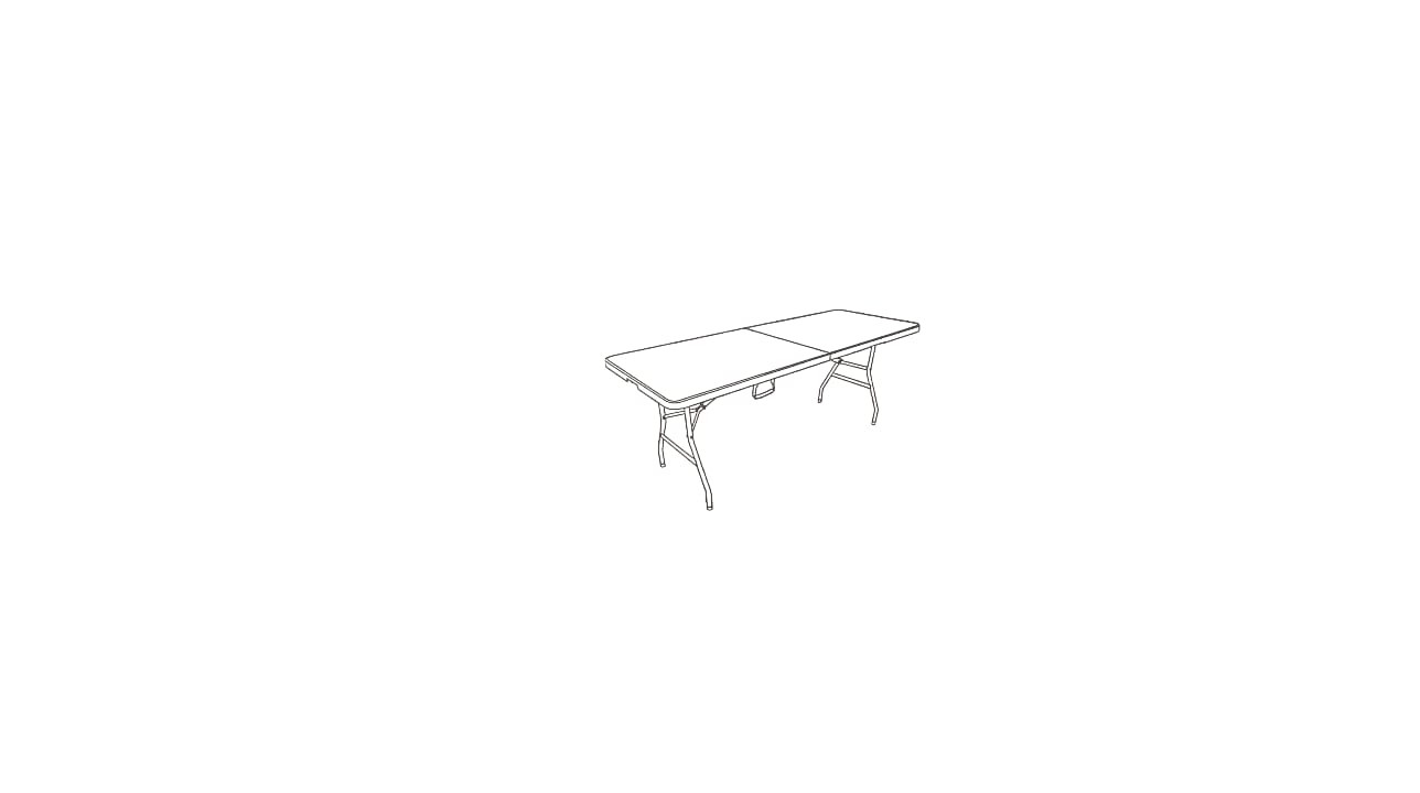 herramientas, jardines y exterior - MESA PLEGABLE RECTANGULAR 30"X72" 1