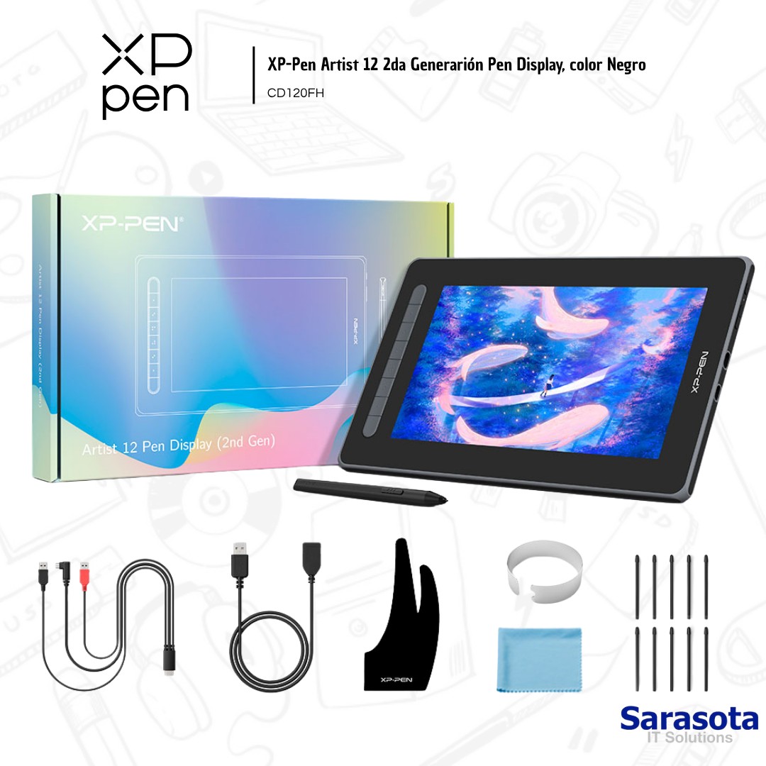 accesorios para electronica - XP-Pen Artist 12 (2da Gen) Pen Display 2