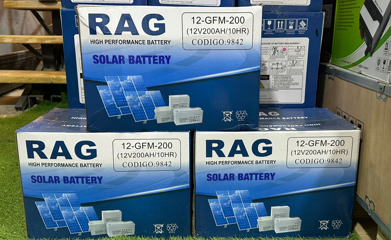 plantas e inversores - BATERIAS DE GELATINA RAG 200AH - JACOBO SOLAR