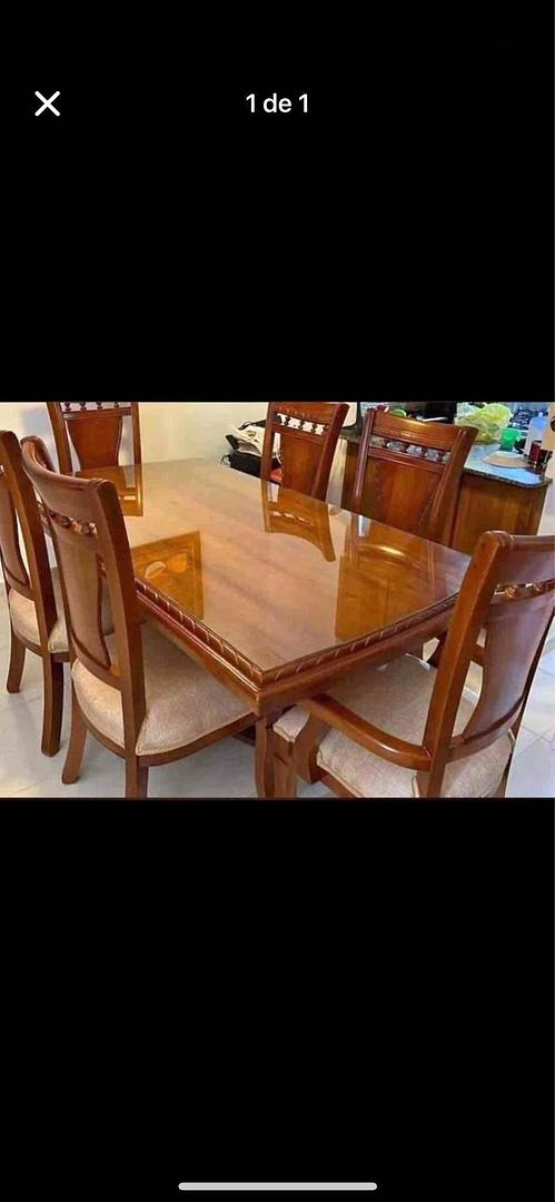 muebles y colchones - comedor en caoba con excelente terminación  0
