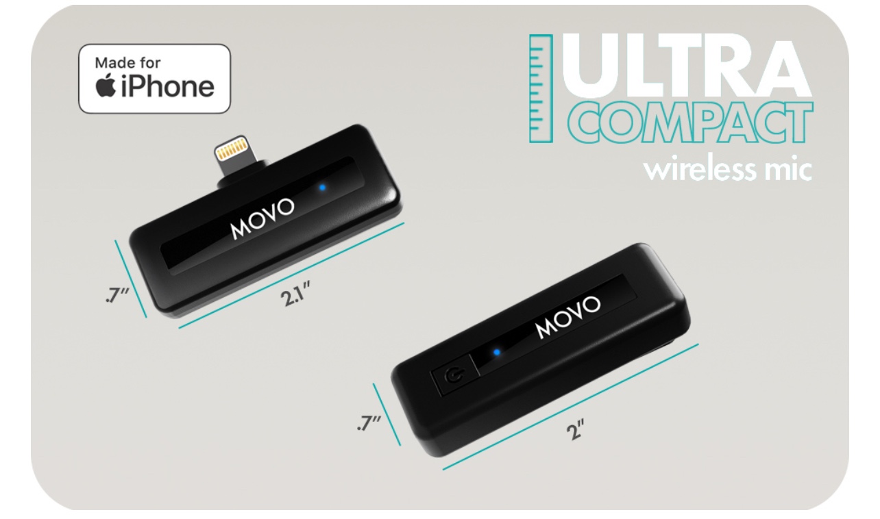 camaras y audio - Movo Micrófono inalámbrico Mini UC Duo 