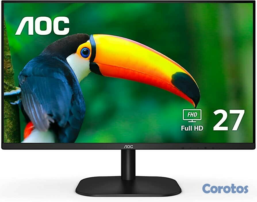 computadoras y laptops - MONITOR AOC 27 PULG. IPS , BORDERLESS (SIN BOLDES)1920X1080 75HZ, 16:9, VGA, HDM 2
