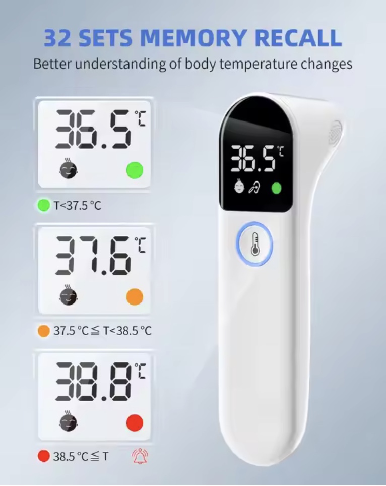 salud y belleza - Termómetro infrarrojo digital de doble modo 1