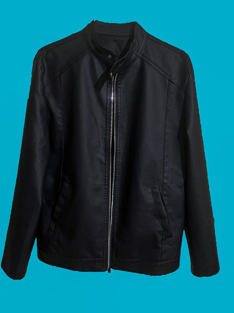 ropa para hombre - Chaqueta de motocicleta vintage casual para hombre 4