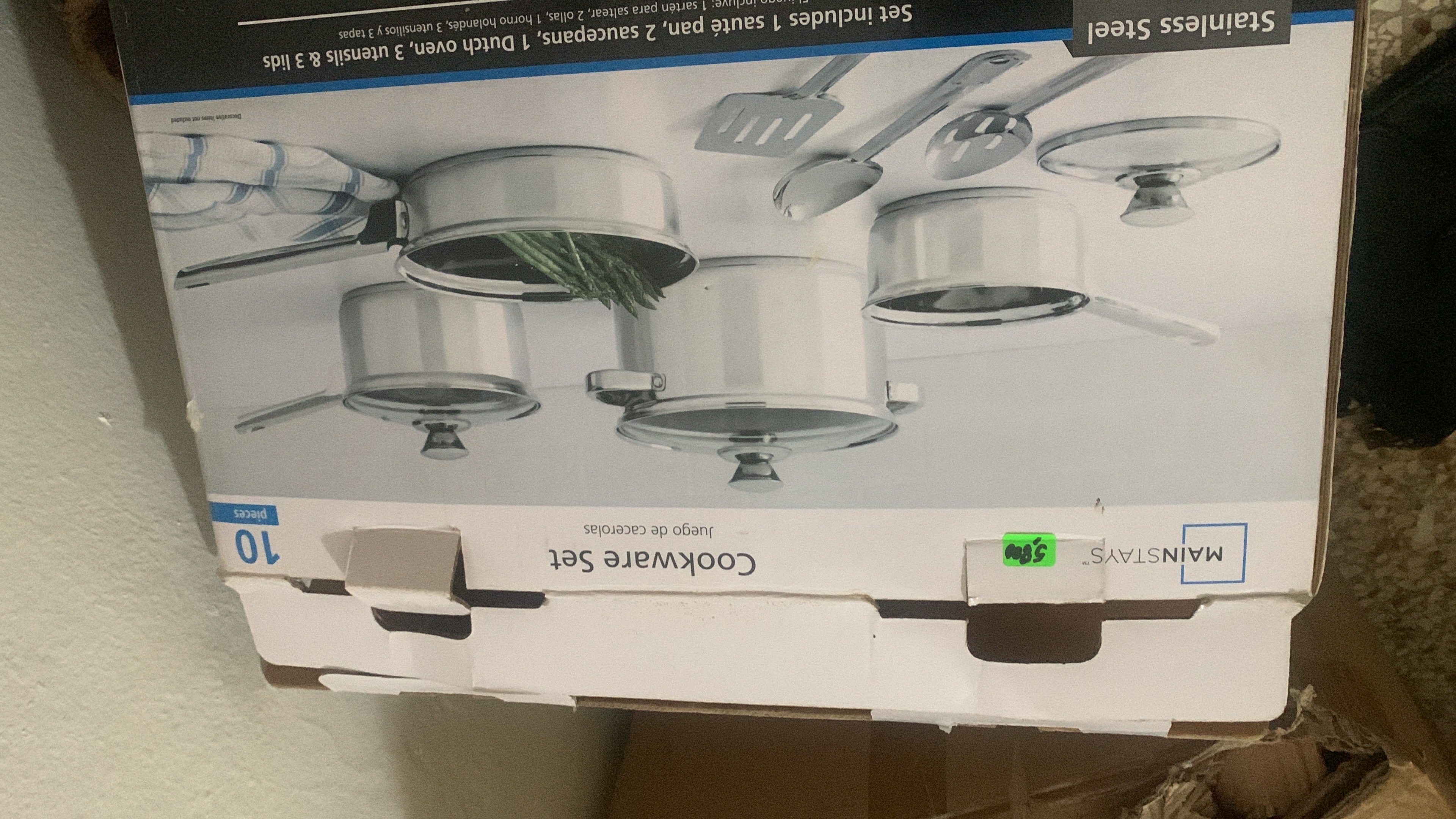 electrodomesticos - juego sartenes acero inoxidable americano, rebajado de precio 0