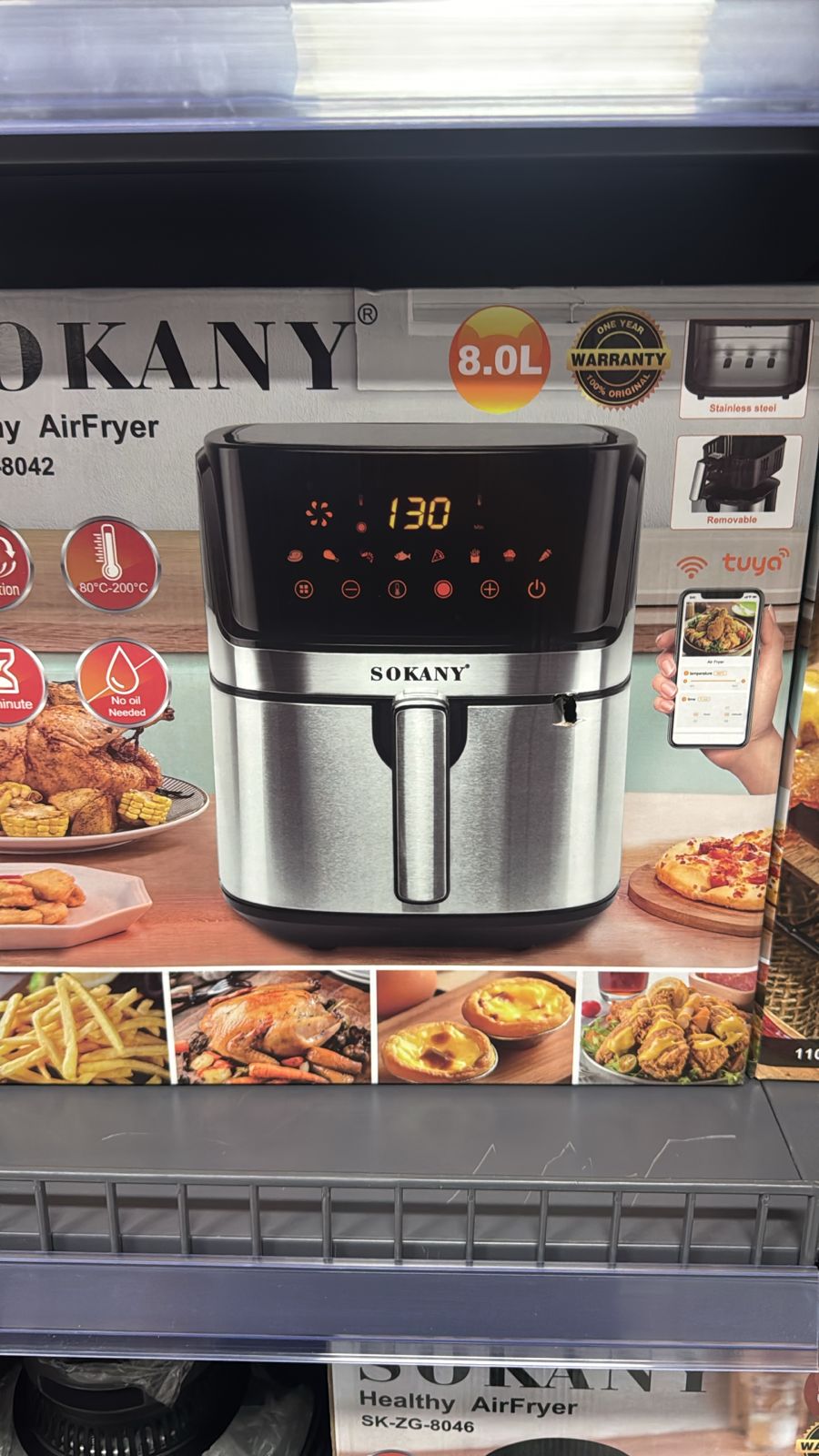 cocina - freidoras de aire de 8.0 litros sokany  0