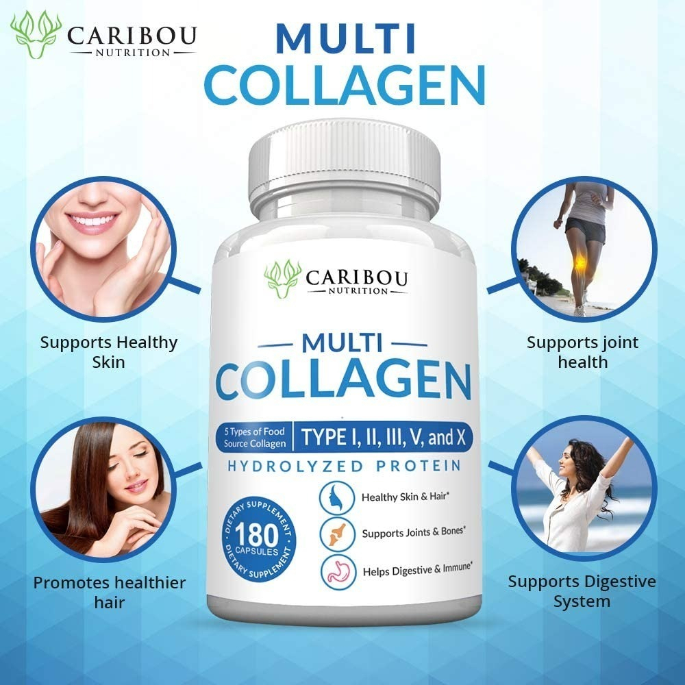 Salud y Equipamiento Médico - Colageno Multiple Tipo I, Ii, Iii, V Y X 180 Capsulas 4
