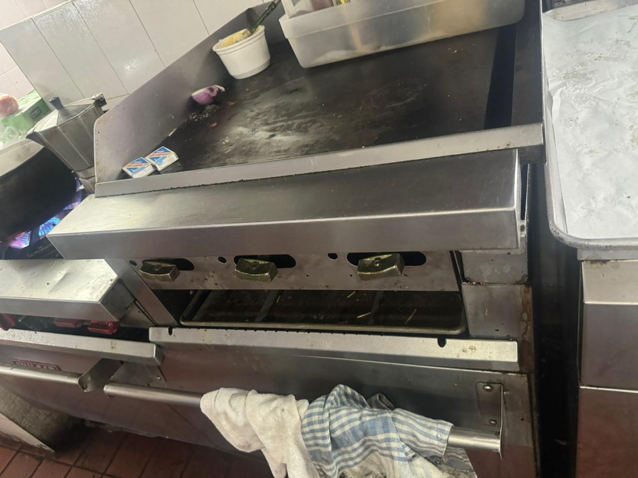 equipos profesionales - Estufa Vulcan Con Horno Y Plancha 3
