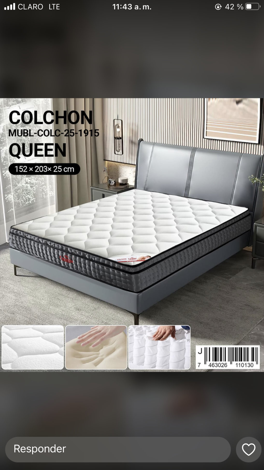 muebles y colchones - colchones a buen precio , somos tienda física  5