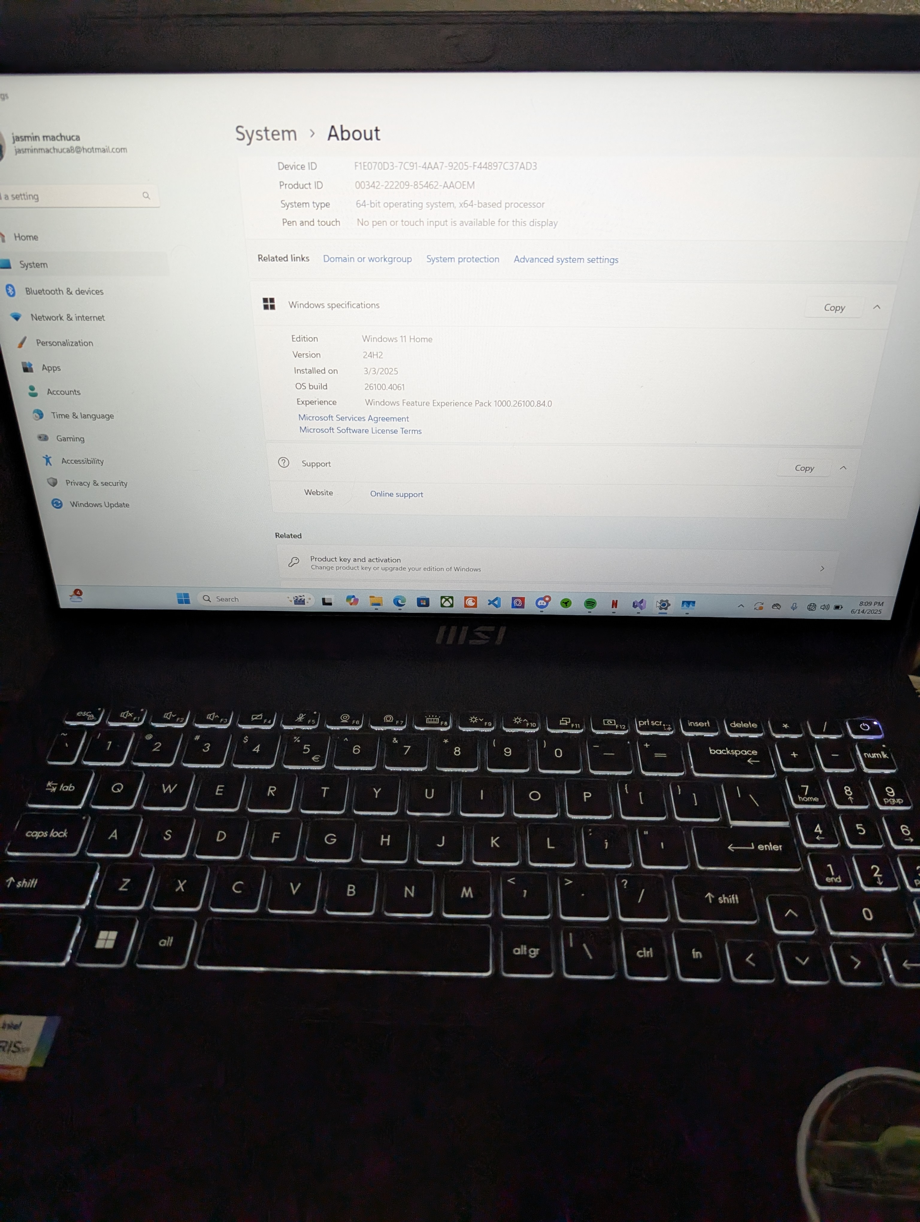 computadoras y laptops - MSI THIN laptop 5