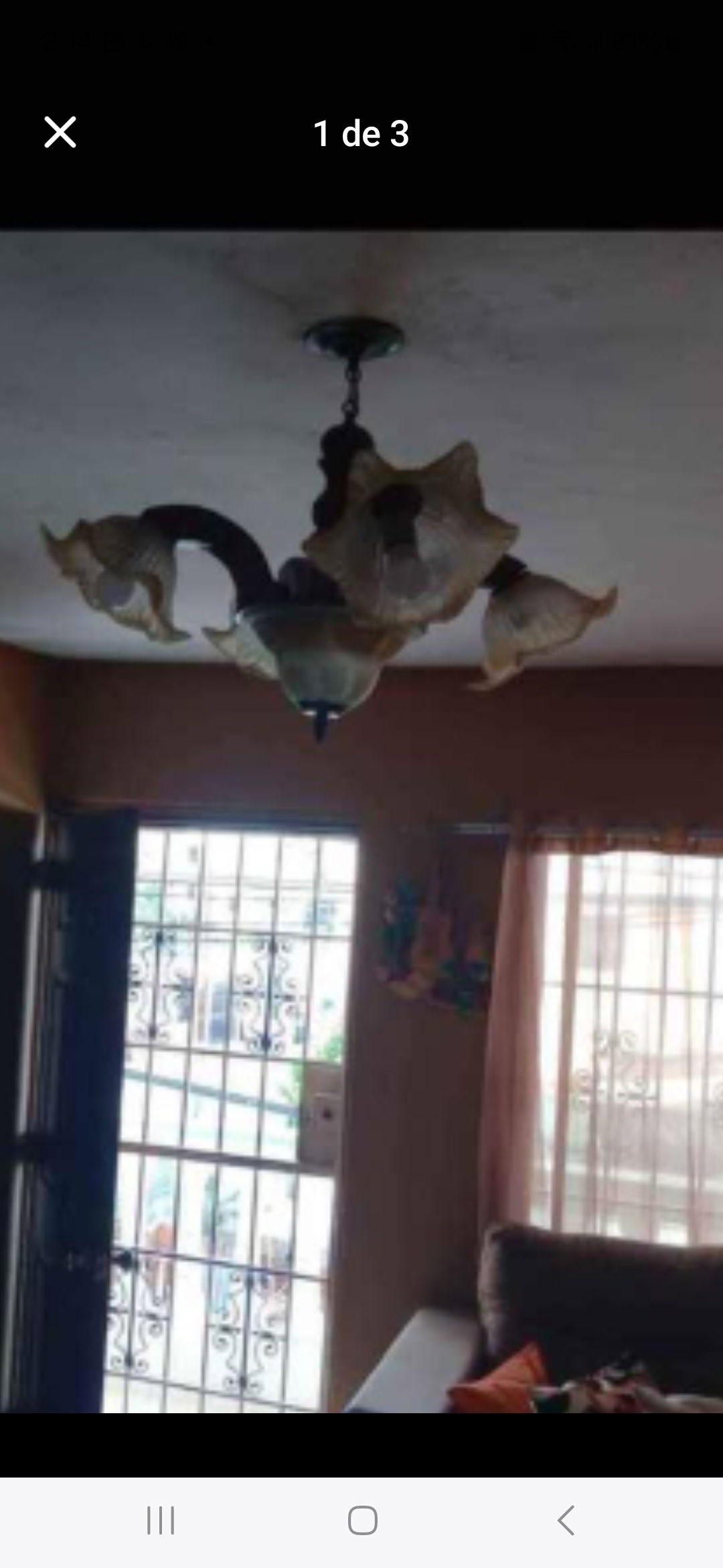 decoración y accesorios - lampara de caoba totalmente en óptima  condiciones. 