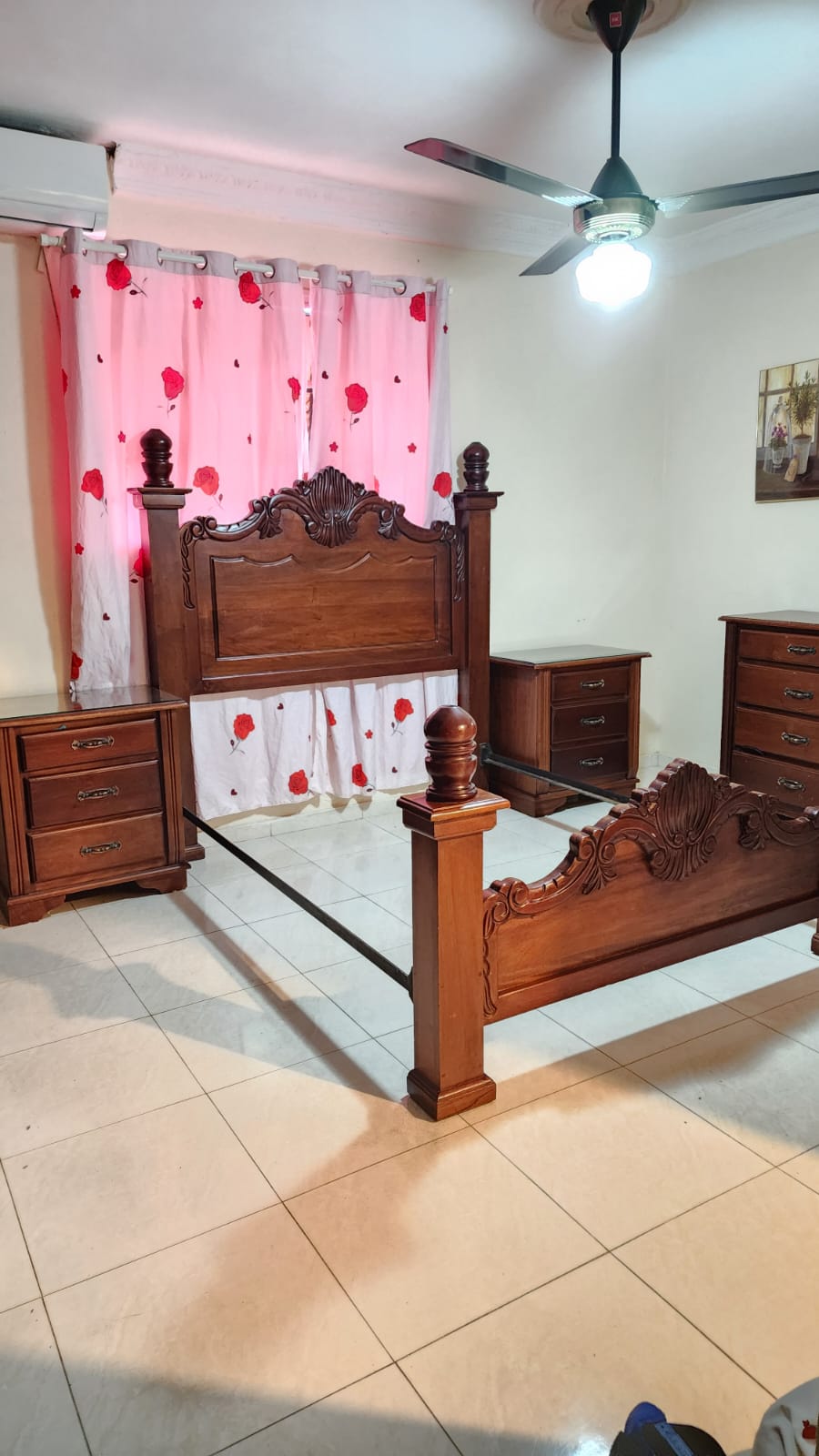 muebles y colchones - JUEGO DE HABITACIÓN EN CAOBA COMPLETO. 1