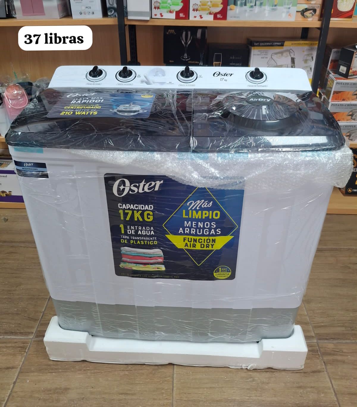 electrodomesticos - Lavadora Semi automática de 37.4 Libras Marca Oste