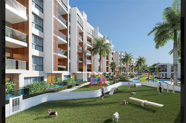 apartamentos - Venta de apartamentos en cap cana con piscina vista gold  residences 1