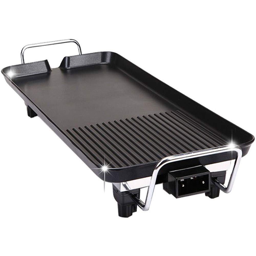 electrodomesticos - PLANCHA Parrilla eléctrica para bbq de interior, sin humo, grill parrillera 3