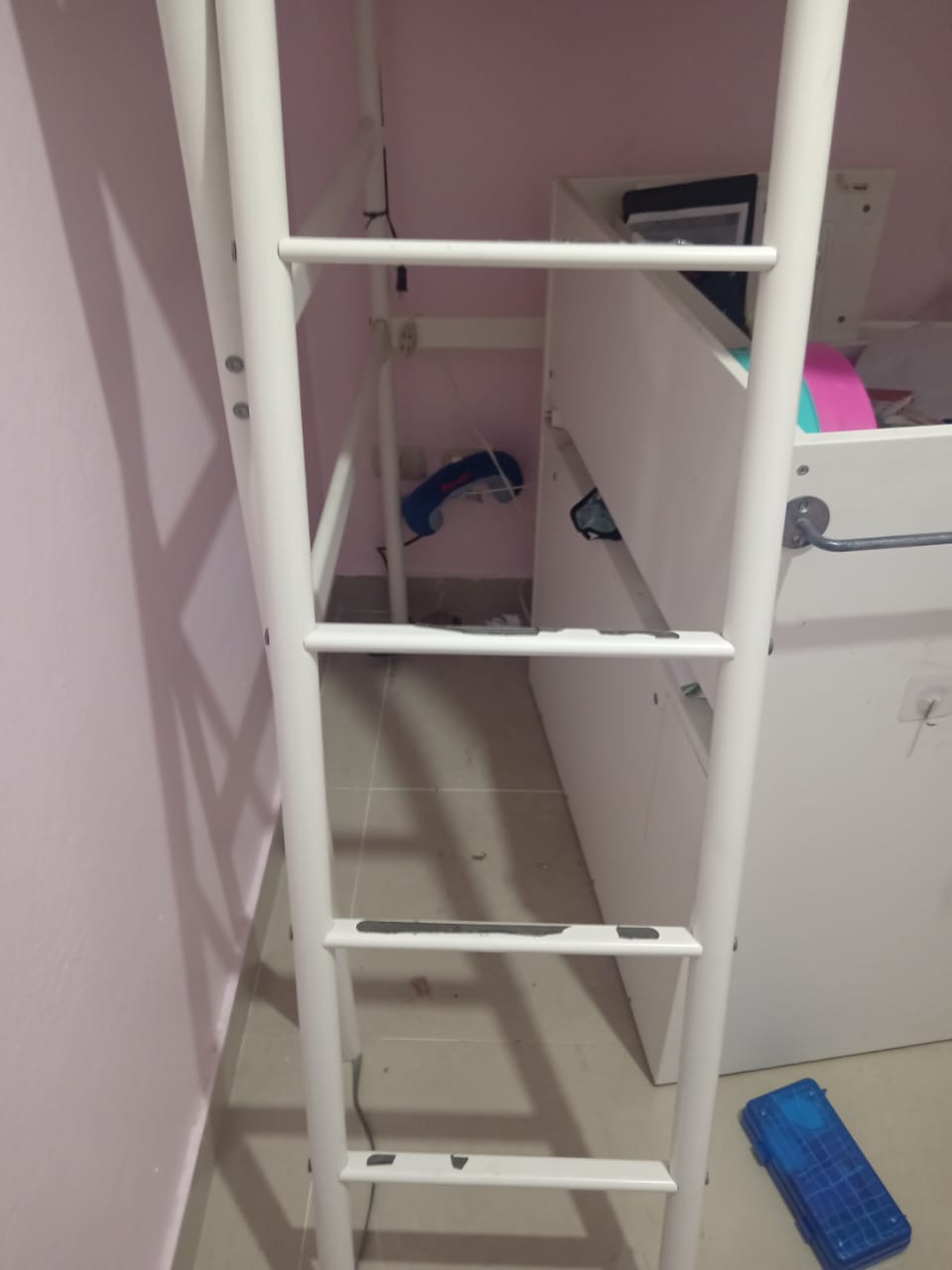 muebles y colchones - Cama alta con escritorio  6