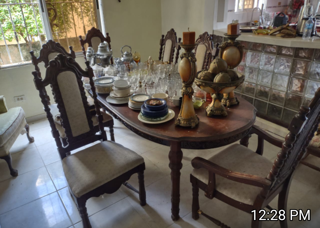 arte y antigüedades - Juego de comedor 6 sillas italiano importado  2