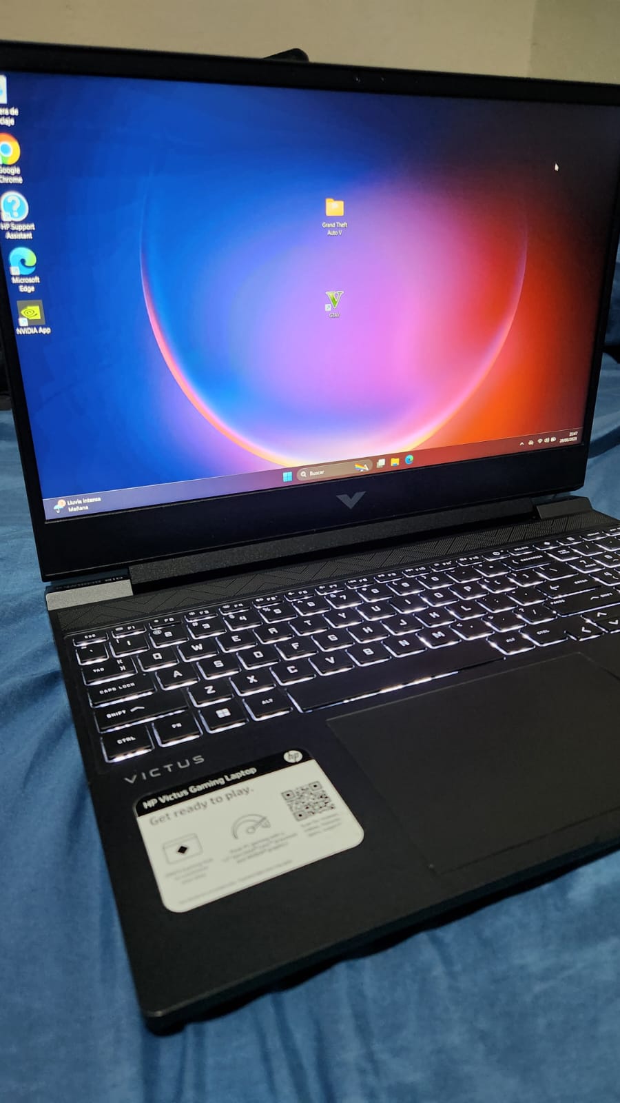 computadoras y laptops - LAPTOP HP VICTUS 3050TI 16GB RAM GTA 5 0