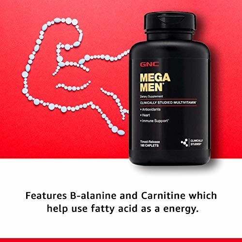 Salud y Equipamiento Médico - Gnc Mega Men Multivitaminico Antioxidantes Corazon 180 Cap 3