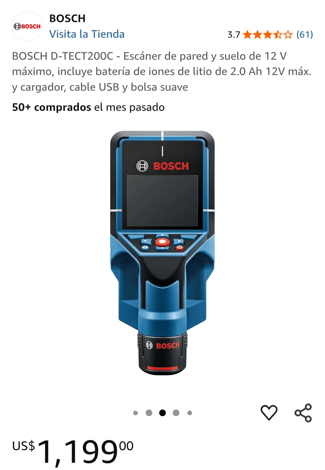 impresoras y scanners - BOSCH DTECT200C Wall Scanner  2