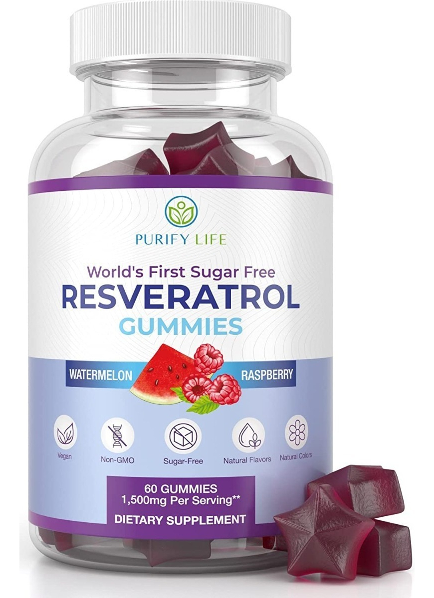Salud y Equipamiento Médico - Resveratrol 60 Gum Purify Life - U