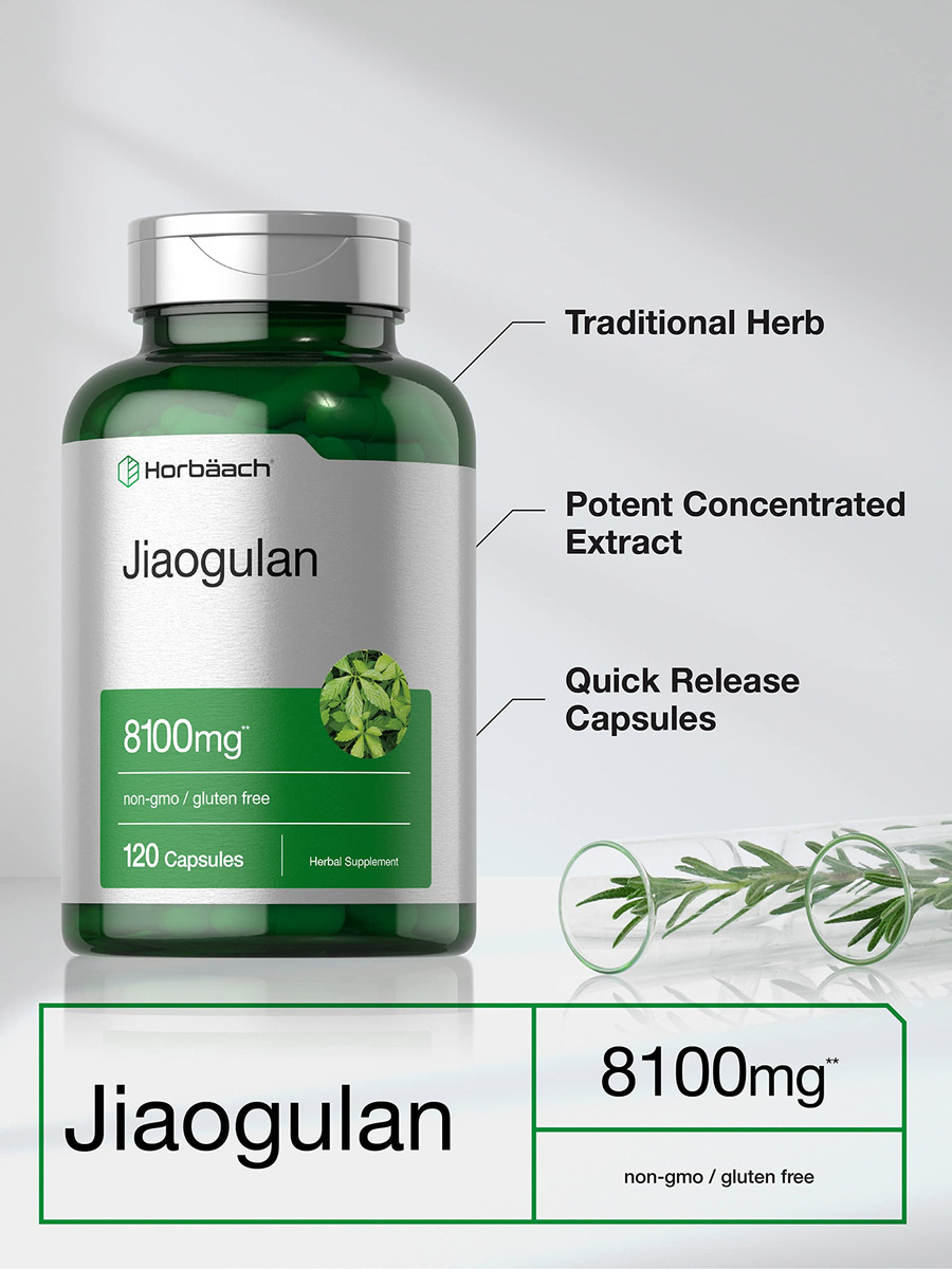 Salud y Equipamiento Médico - Jiaogulan 900 Mg 120 Cap Horbaach 2