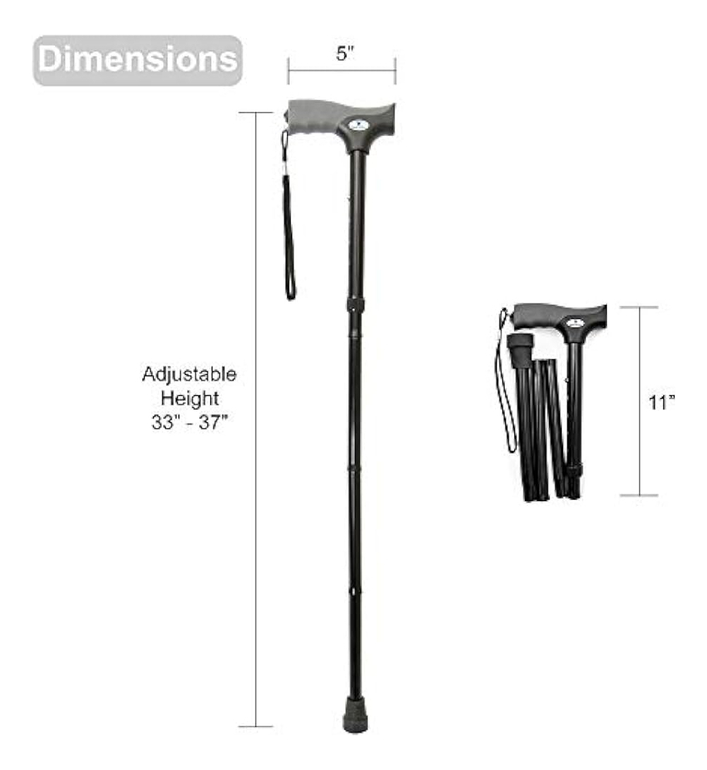 Salud y Equipamiento Médico - Baston Plegable Que Brinda Equilibrio Y Seguridad Al Caminar 1