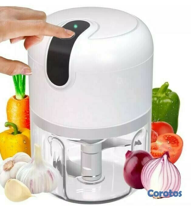 electrodomesticos - Mini Trituradora de alimentos eléctrica portátil con 3 cuchillas 1