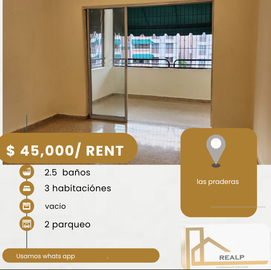 apartamentos - hermoso apartamento en los prados 
