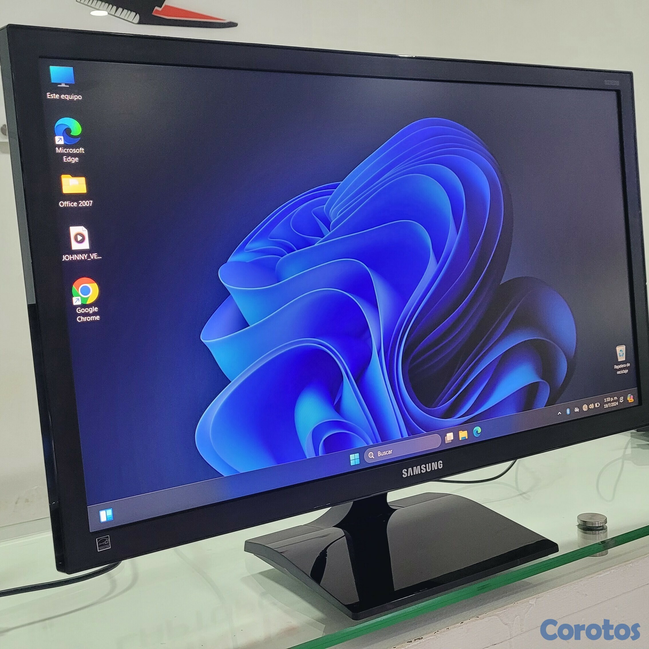 computadoras y laptops - monitor Samsung 27 Pulg led 1080p hdmi new 1