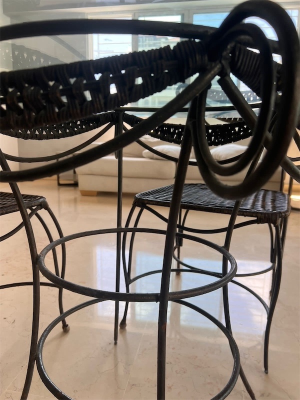 muebles y colchones - Set de comedor con 4 sillas 1