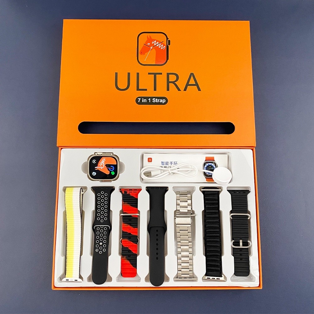 otros electronicos - KIT SMART WACHT 7 EN 1 ULTRA  0