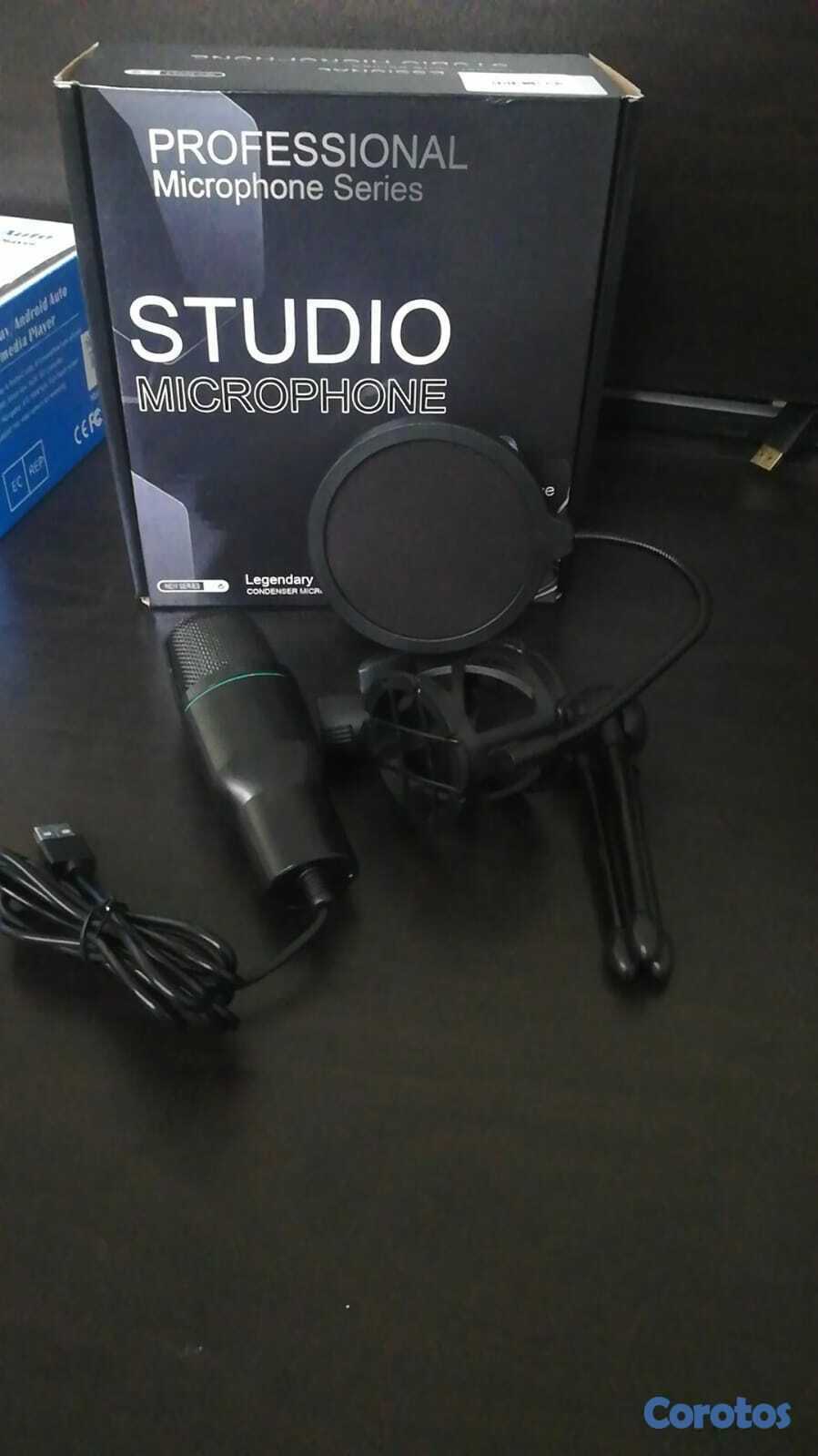 camaras y audio - KIT DE MICRÓFONO DE CONDENSADOR PARA MESA PJ-24  1